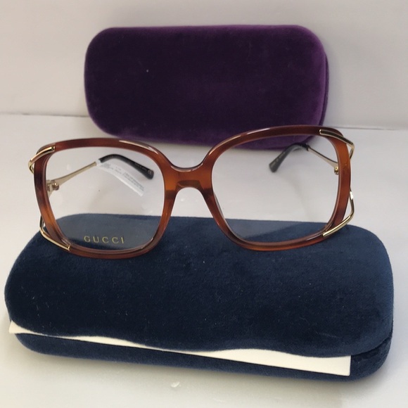 💯 - New Authentic GUCCI GG0648O square-frame tortoiseshell optical glasses - Picture 11 of 16
